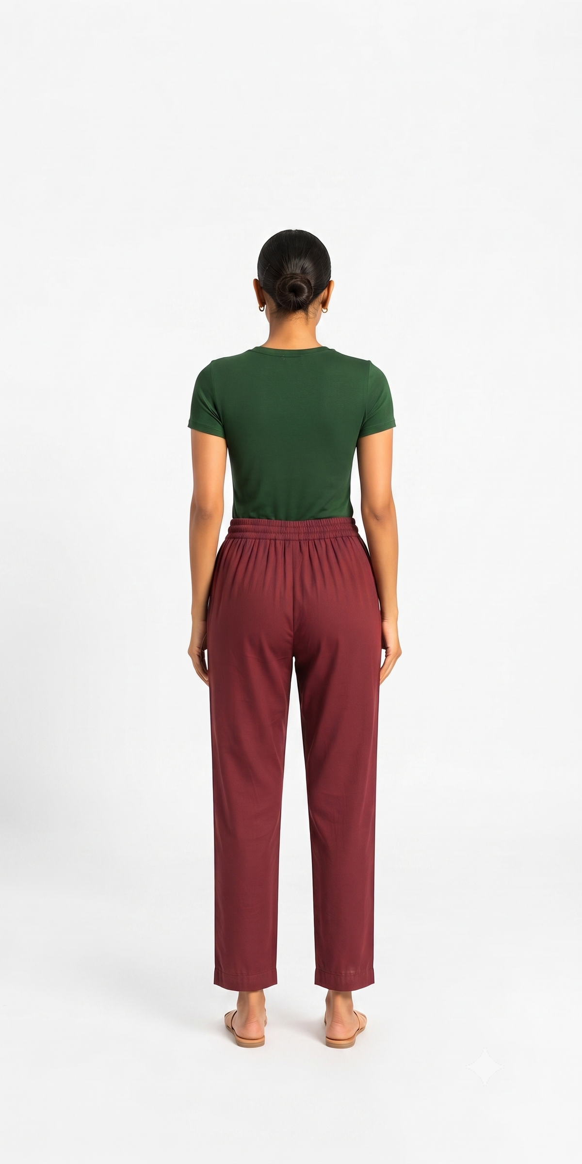 Maroon Gabana Pants Ethnic Wear