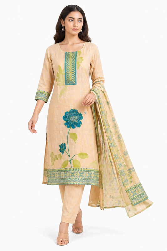Fawn Meenakari Ethnic Wear