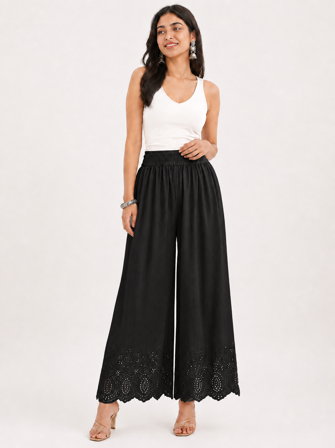 Black  BL1038 Pants Ethnic Wear