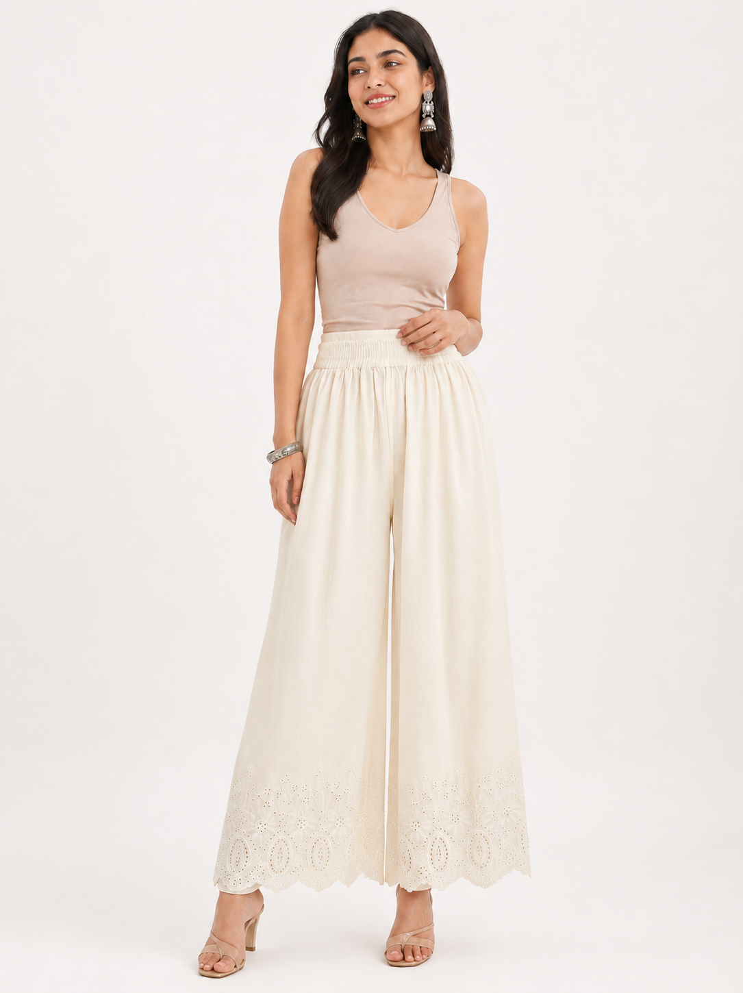 Off White BL1038 Pants Ethnic Wear