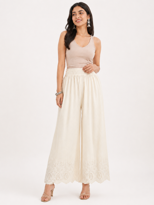 Off White BL1038 Pants Ethnic Wear