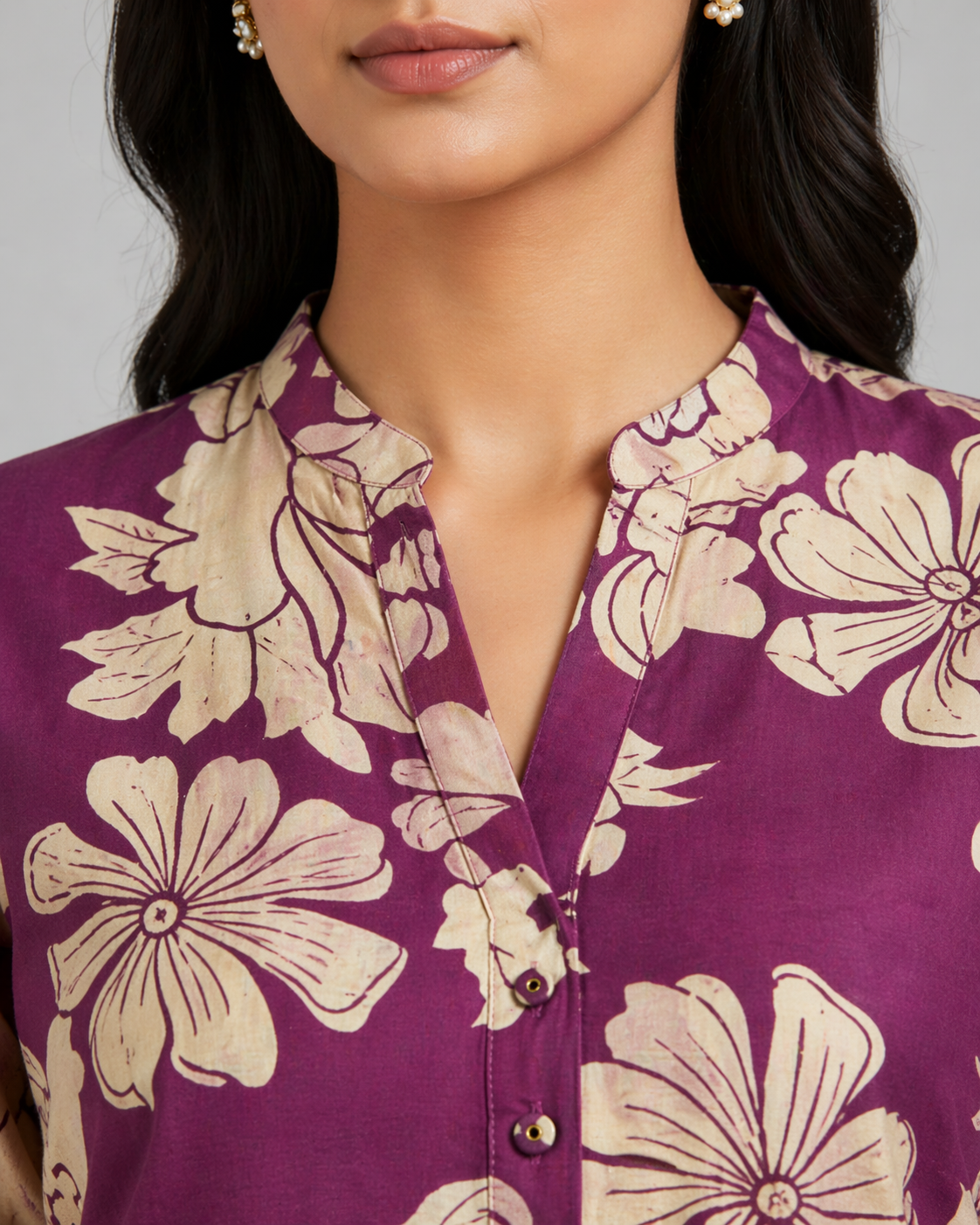 Wine Camelia Ethnic Wear