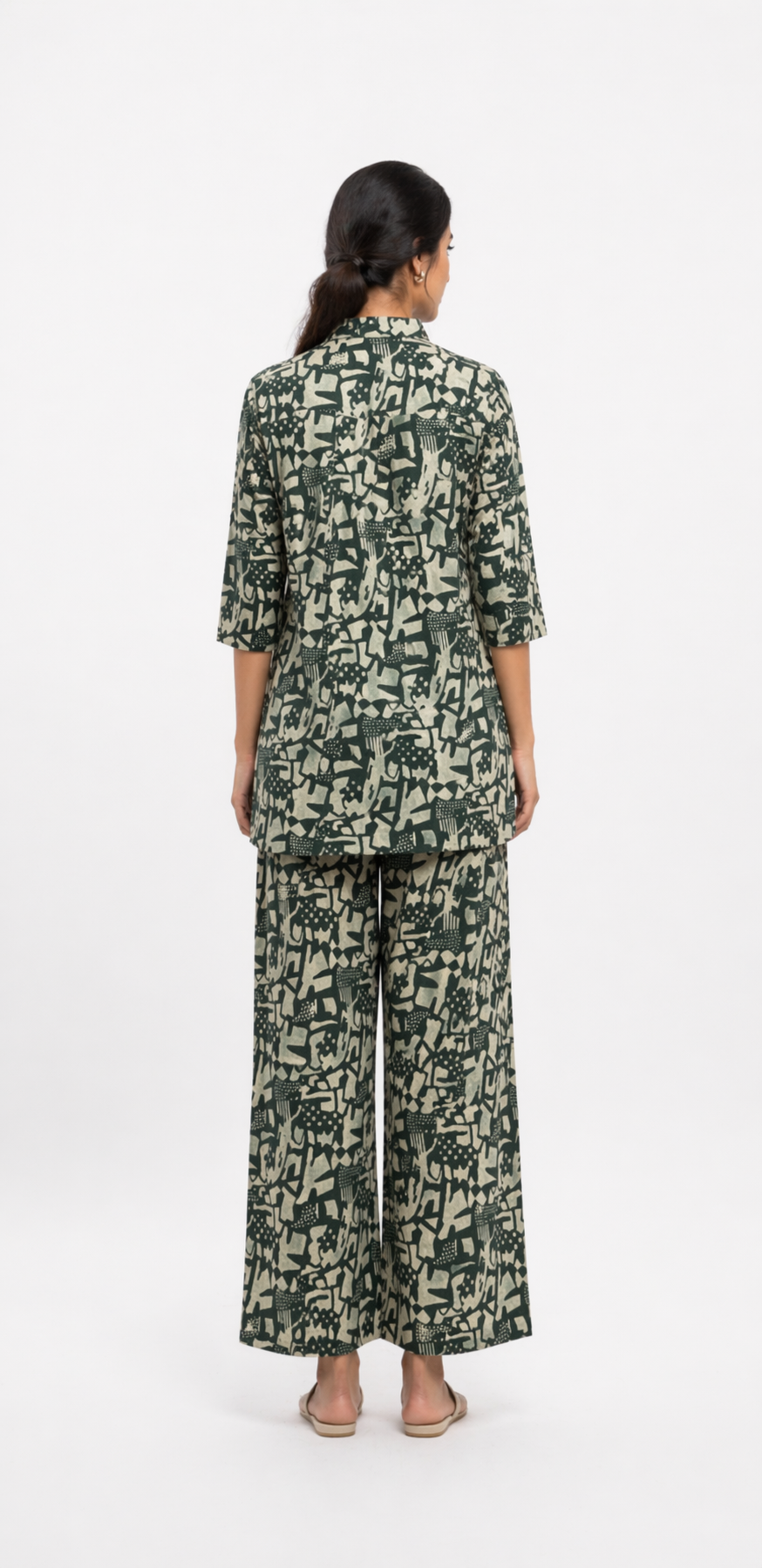 Bold Green Camelia Ethnic Wear