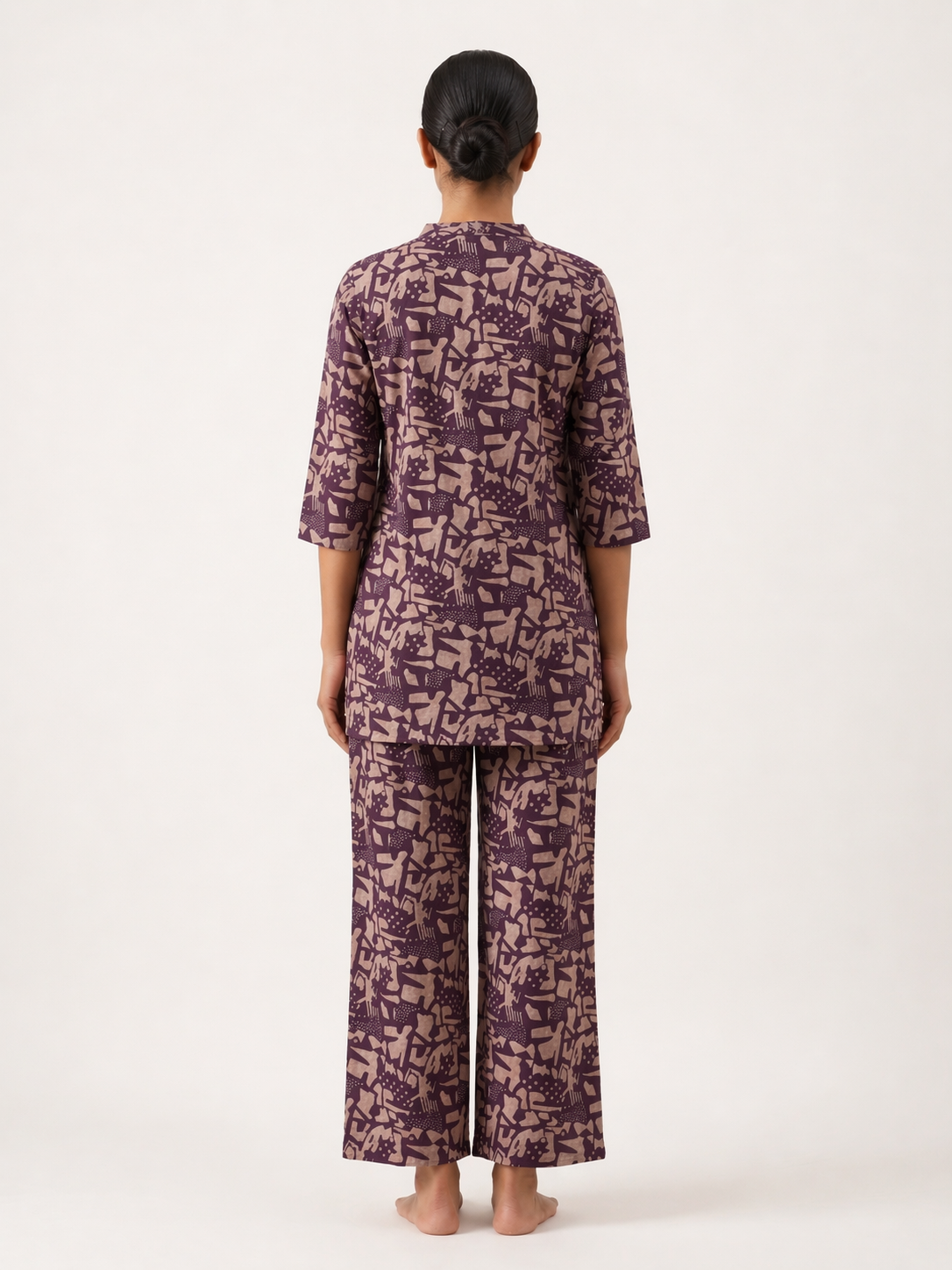 Wine Camelia Ethnic Wear