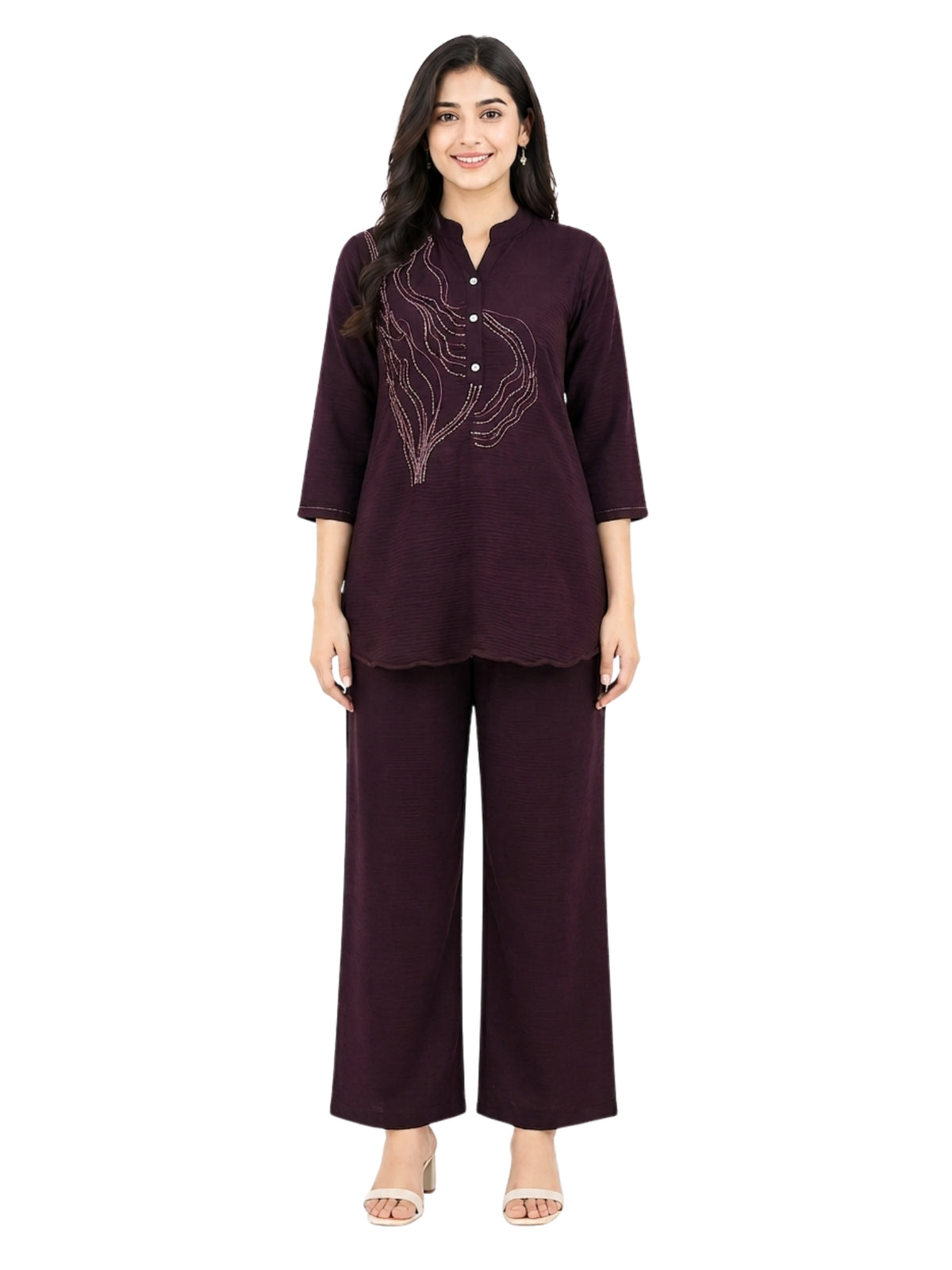 Maroon Crest Collection Ethnic Wear