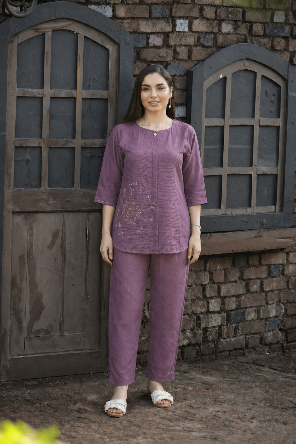 Wine Crest Collection Ethnic Wear