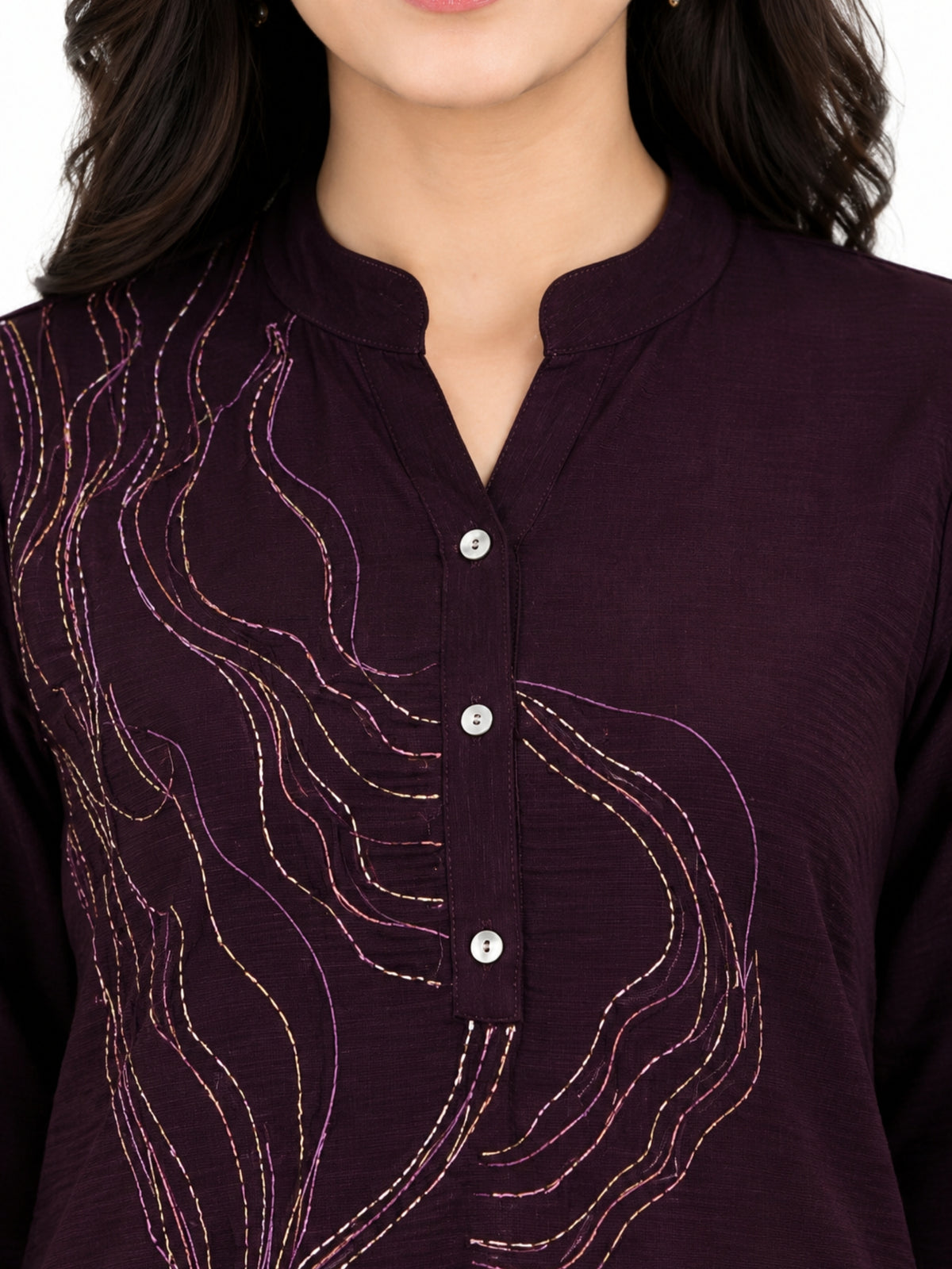 Maroon Crest Collection Ethnic Wear