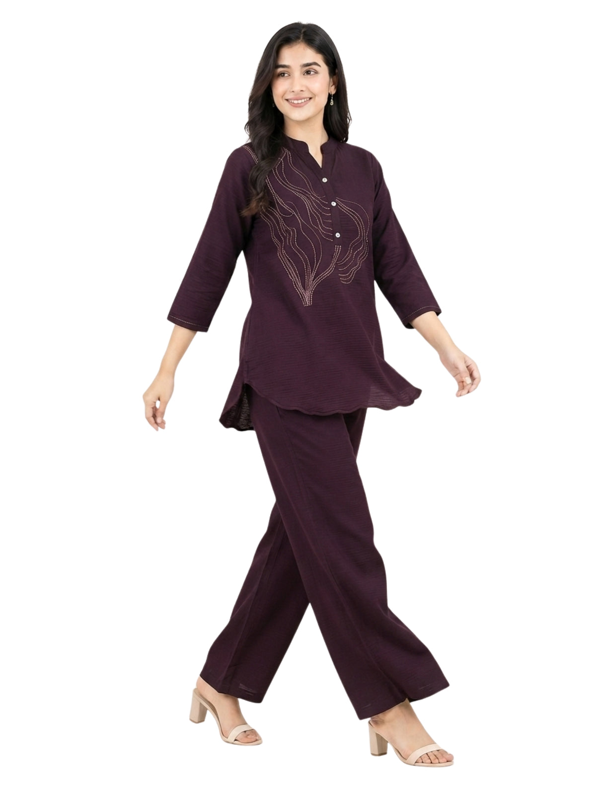 Maroon Crest Collection Ethnic Wear