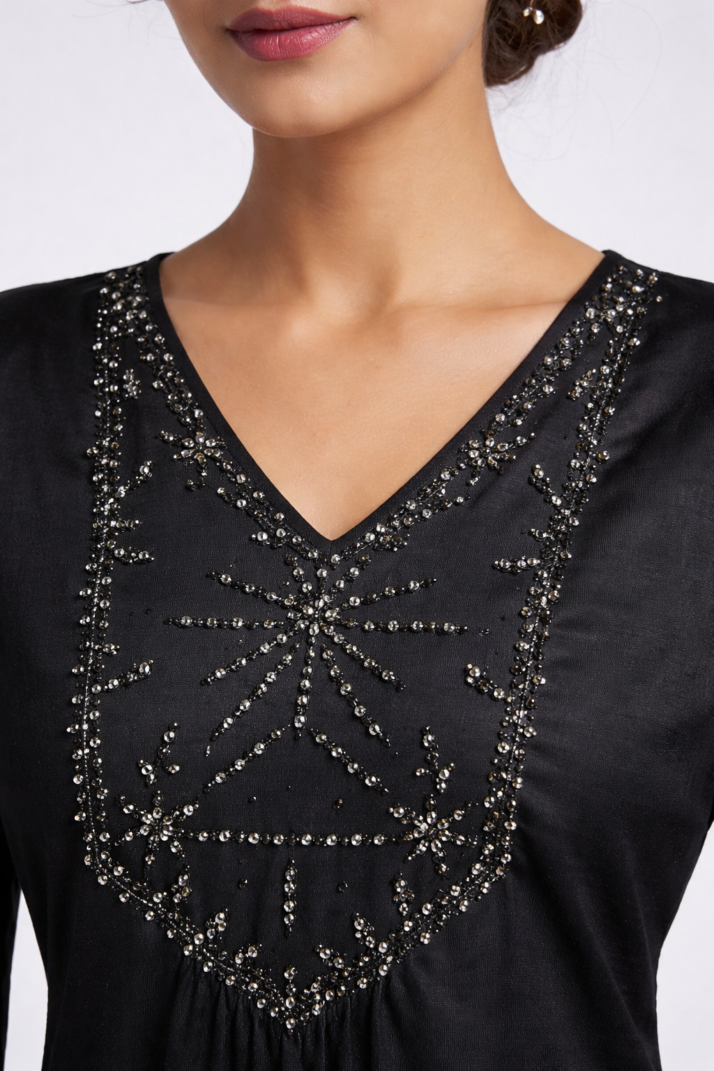 Black Daisy Kurti Ethnic Wear