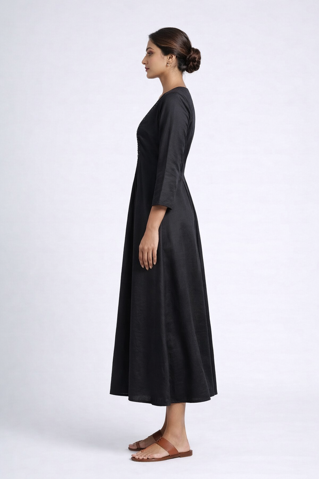 Black Daisy Kurti Ethnic Wear