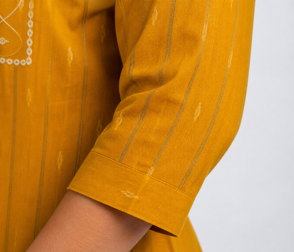 Mustard Elina Kurti Ethnic Wear