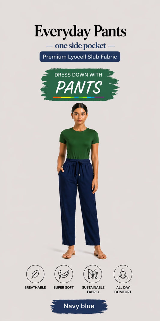 Navy Blue Gabana Pants Ethnic Wear