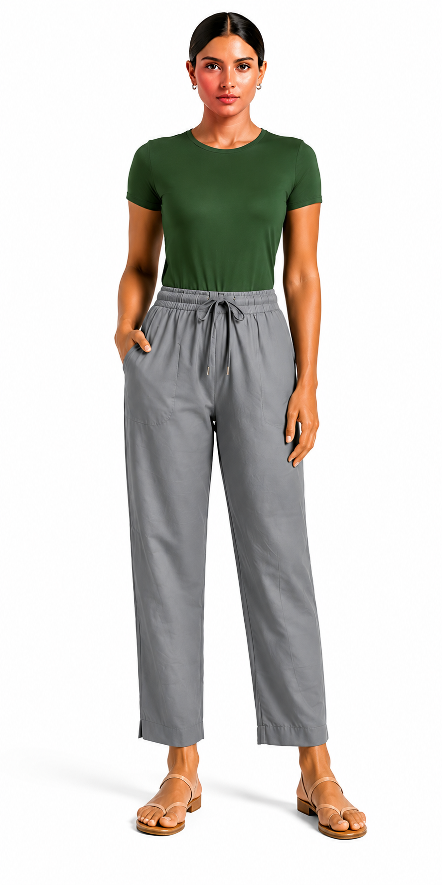 Grey Gabana Pants Ethnic Wear