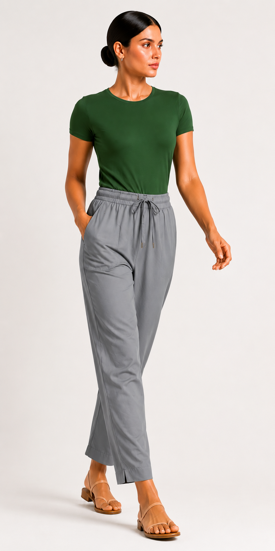 Grey Gabana Pants Ethnic Wear
