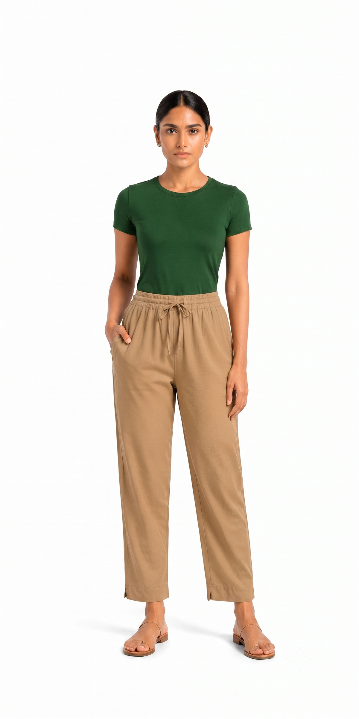 Chikoo Gabana Pants Ethnic Wear