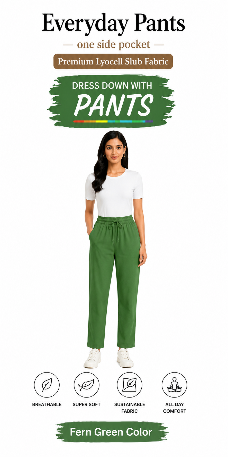 Olive Gabana Pants Ethnic Wear