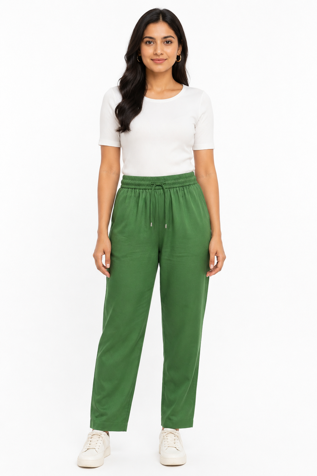Olive Gabana Pants Ethnic Wear