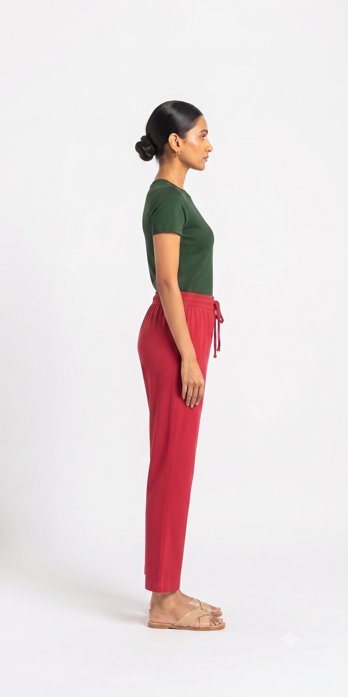 Red Gabana Pants Ethnic Wear
