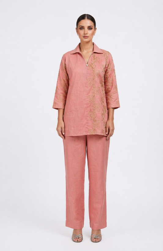Pink Motif Mixer Ethnic Wear