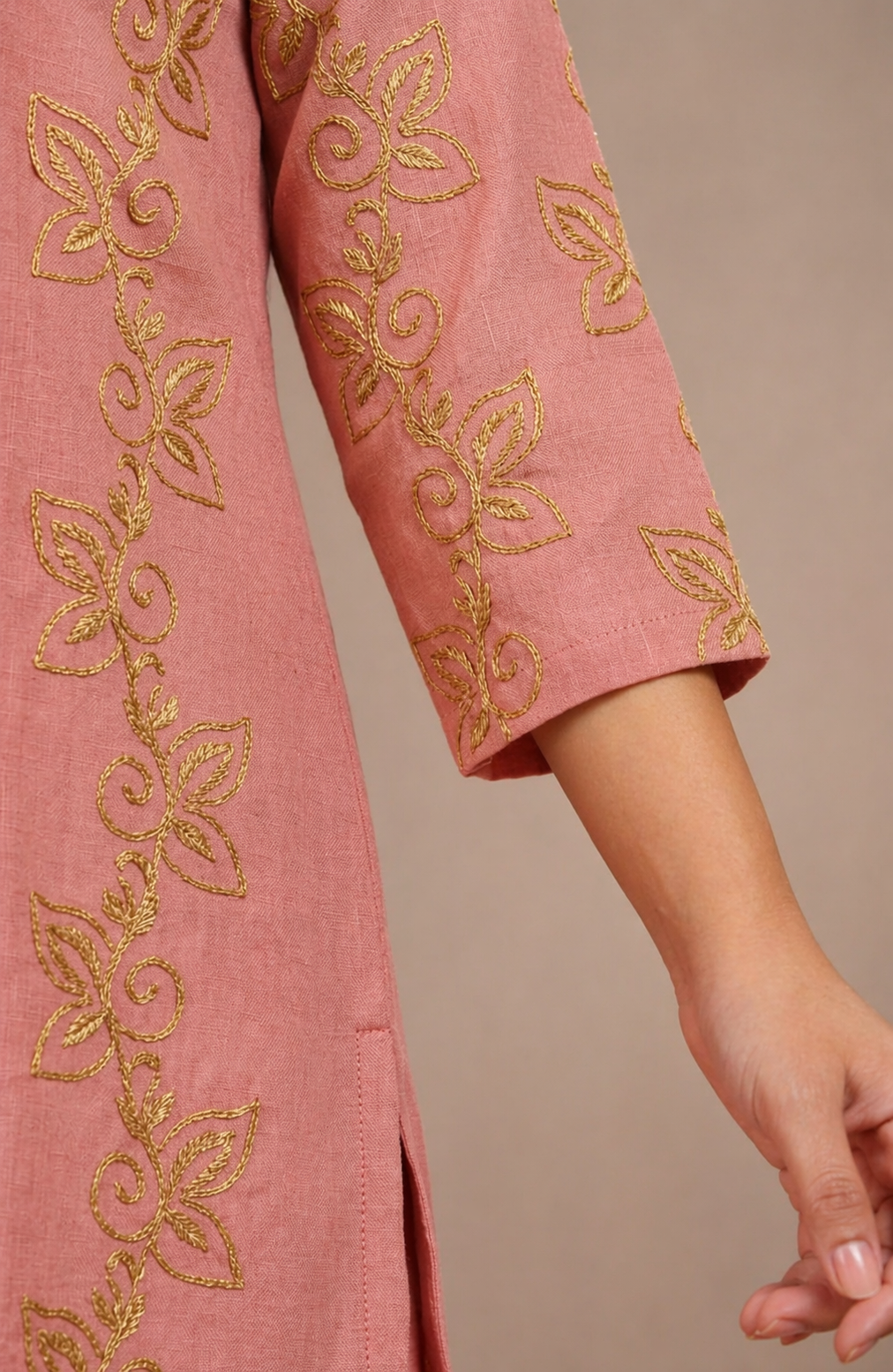 Pink Motif Mixer Ethnic Wear
