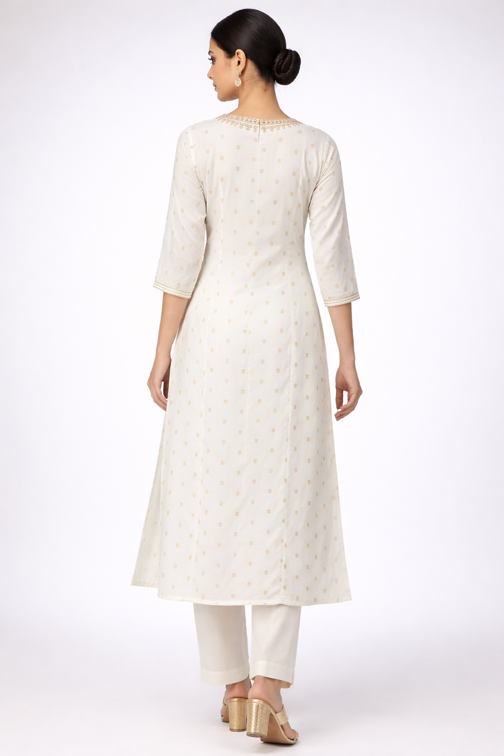 Cream Magic Mirror Ethnic Wear