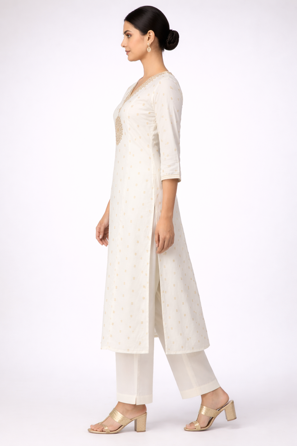 Cream Magic Mirror Ethnic Wear