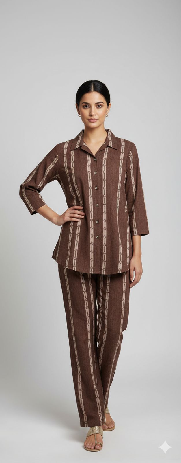 Brown Mayra Ethnic Wear