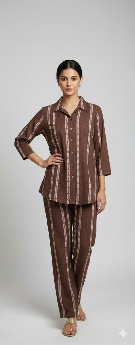 Brown Mayra Ethnic Wear