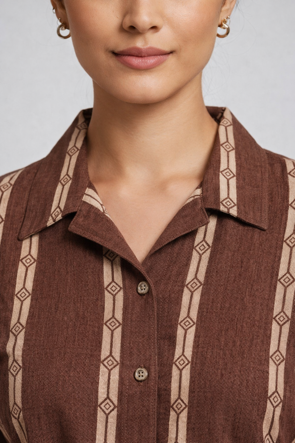 Brown Mayra Ethnic Wear