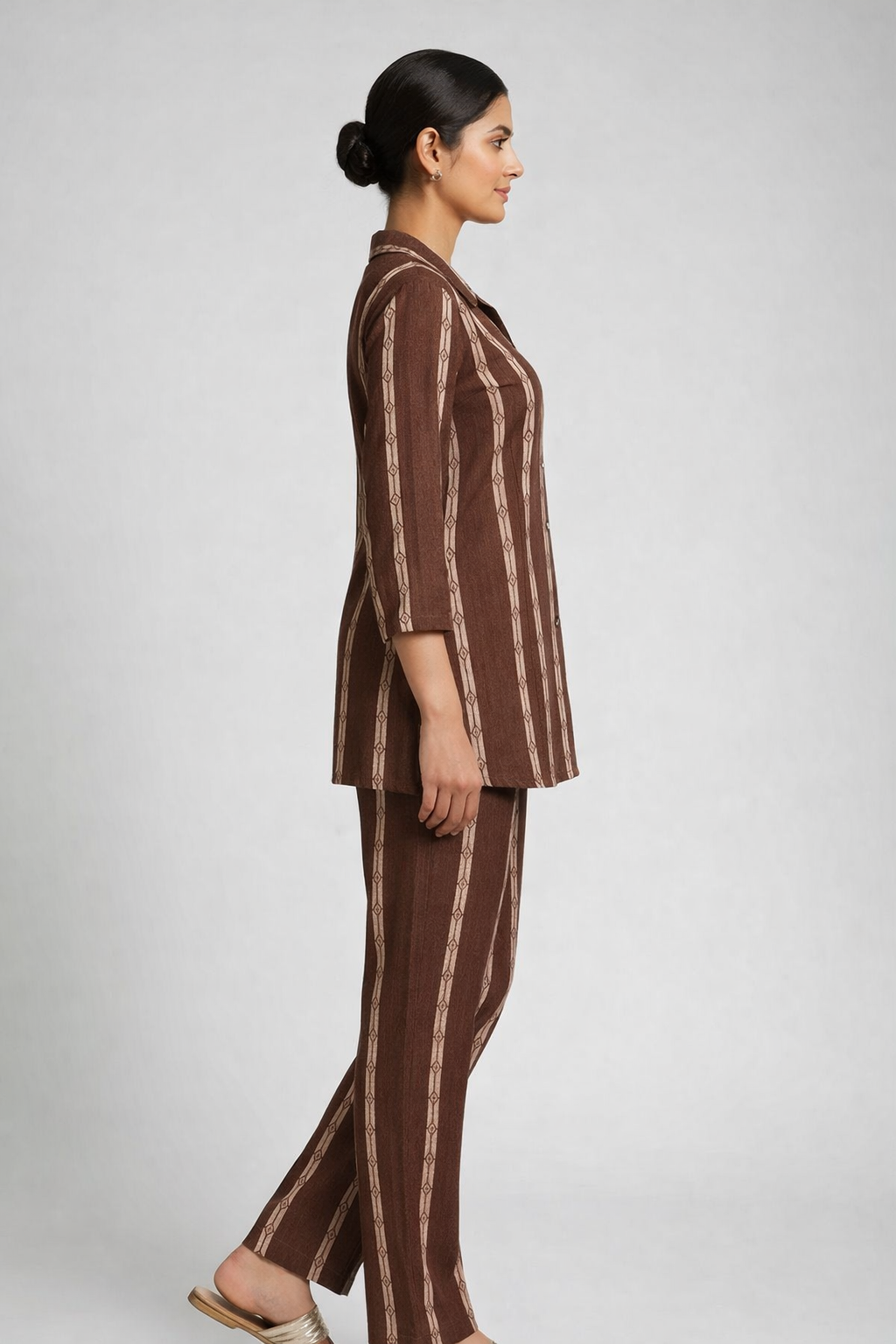 Brown Mayra Ethnic Wear