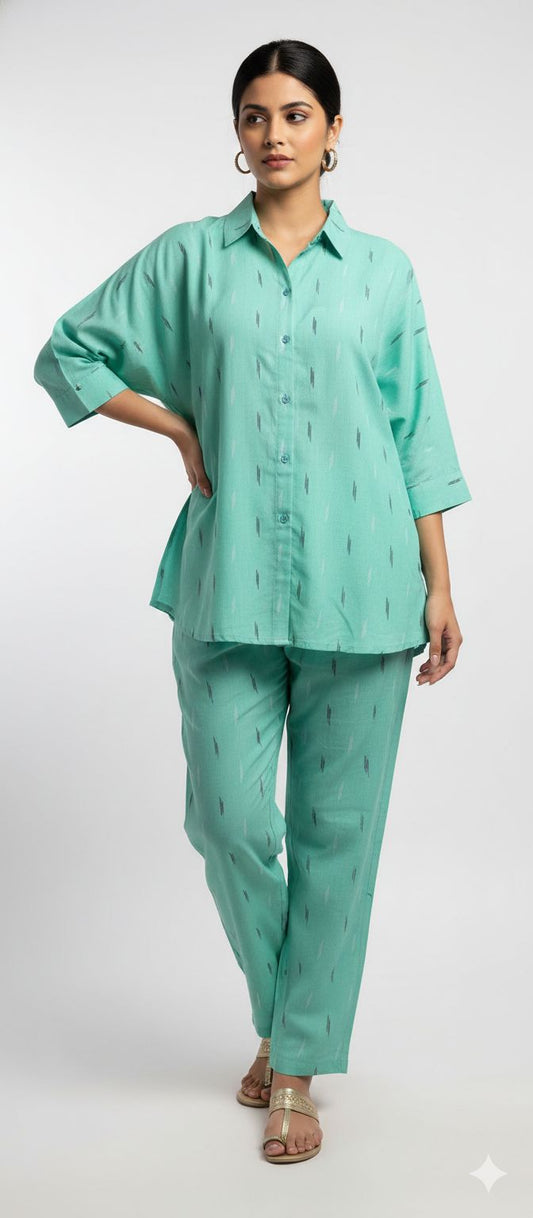 Sky Green Mayra Ethnic Wear