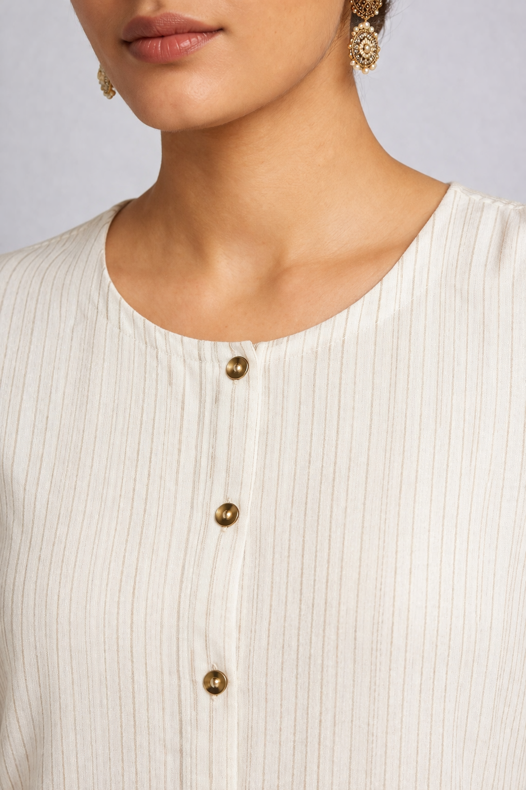 Cream Mayra Ethnic Wear