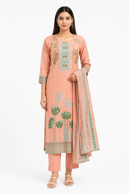 Pink Meenakari Ethnic Wear