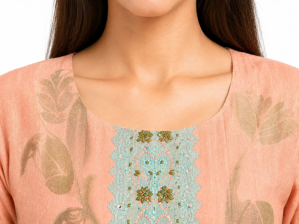 Pink Meenakari Ethnic Wear