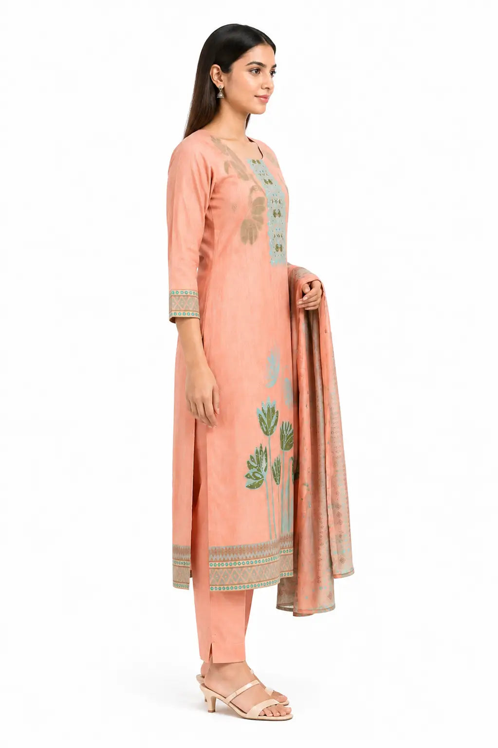 Pink Meenakari Ethnic Wear