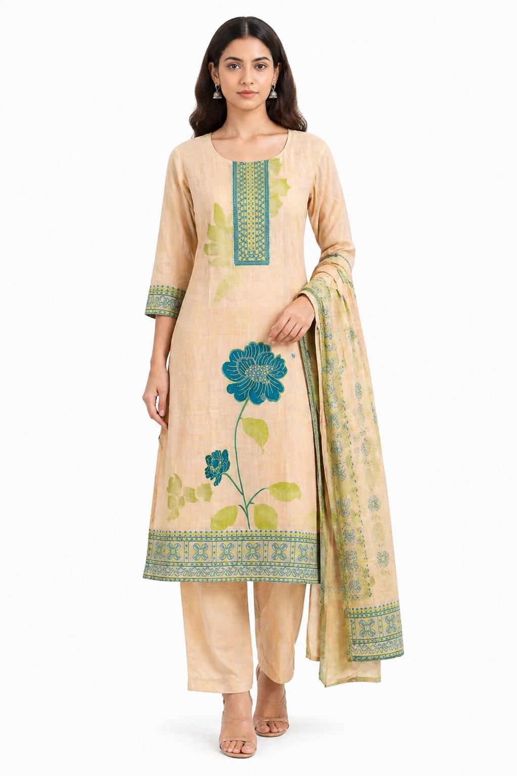 Fawn Meenakari Ethnic Wear