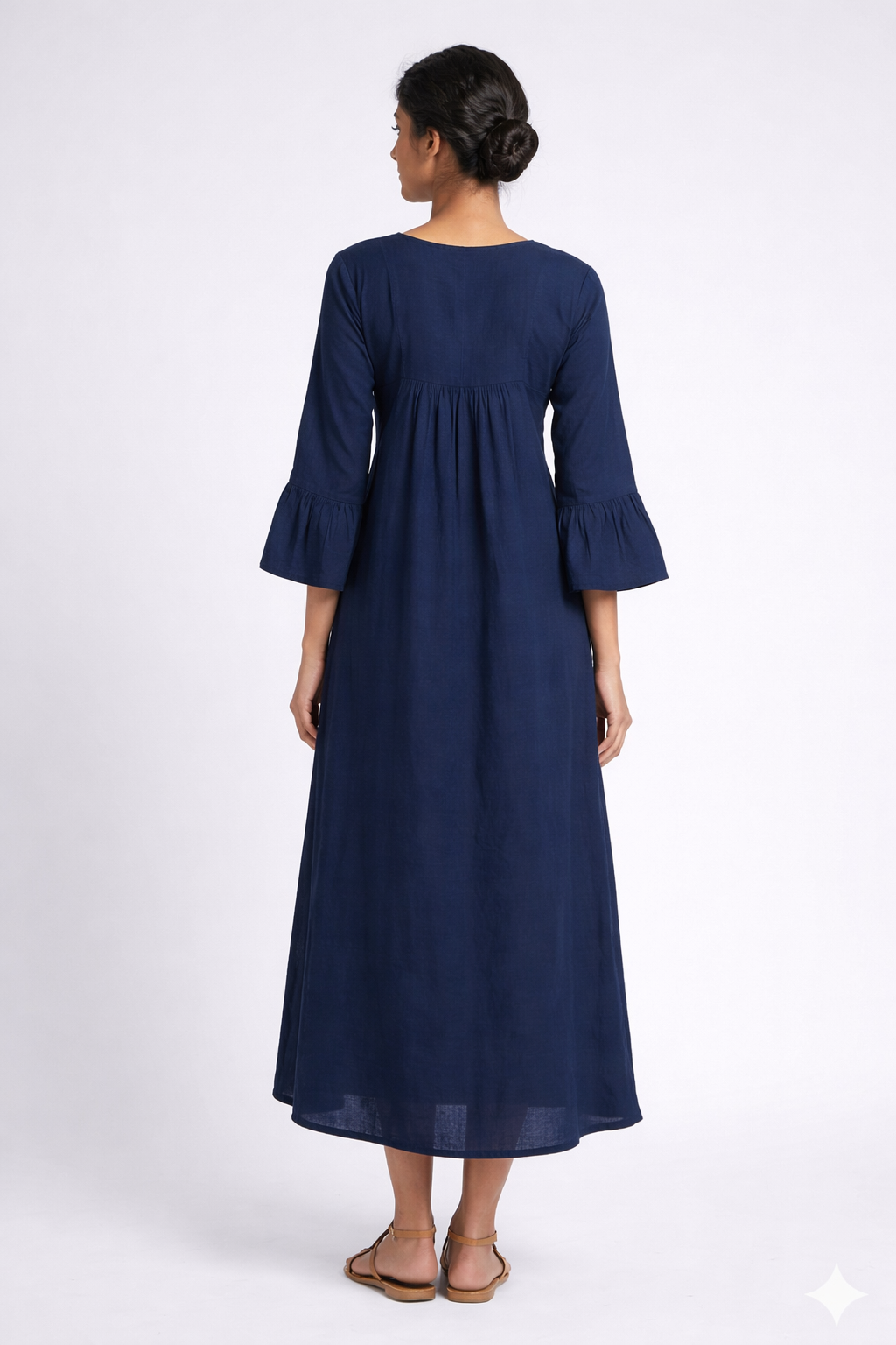 Navy Blue Orchid Kurti Ethnic Wear