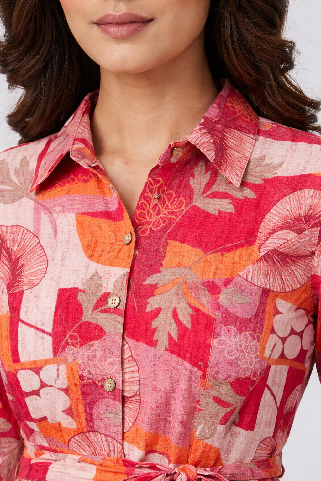 Orange Peony Ethnic Wear