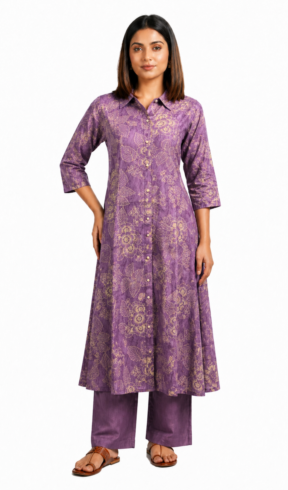 Violet Peony Ethnic Wear