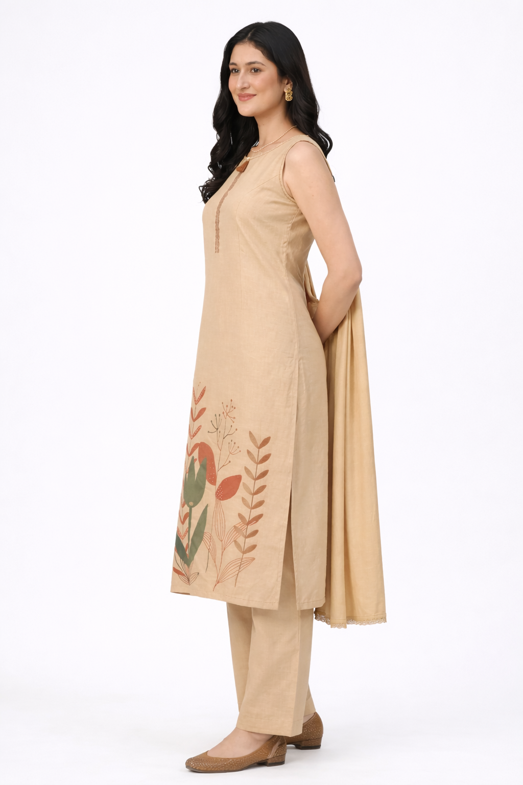 Fawn Sand Dune Ethnic Wear