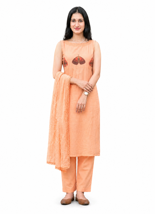 Peach Sand Dune Ethnic Wear