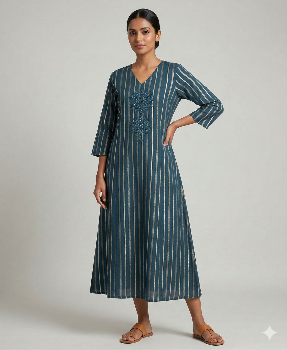 Blue Lotus Kurti Ethnic Wear