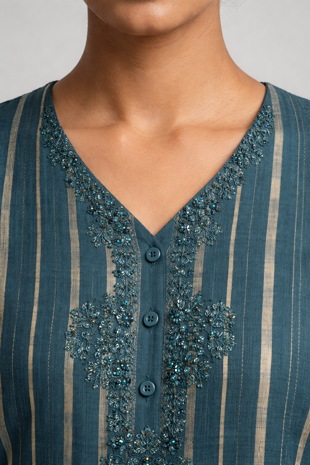 Blue Lotus Kurti Ethnic Wear
