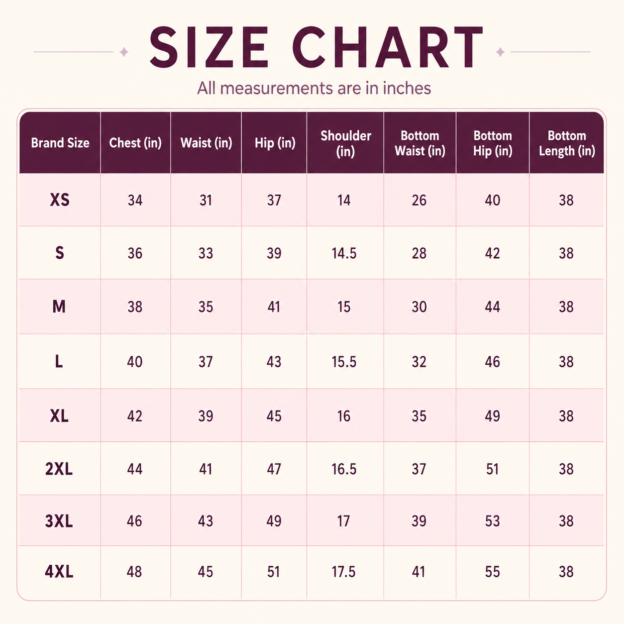 Size Guide
